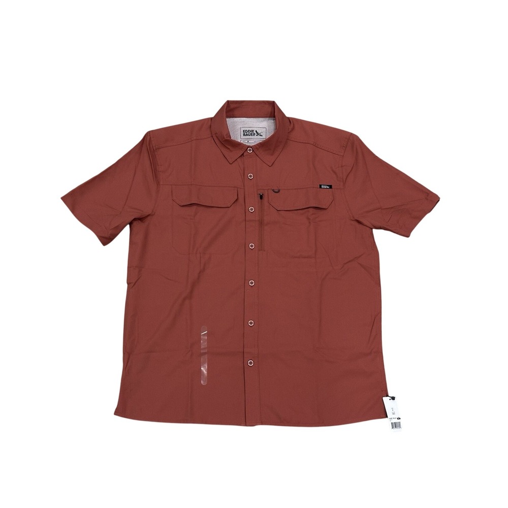 Men's Eddie Bauer Tech Vented Fishing Hiking Shirt Quick Dry Size M NEW MSRP $80